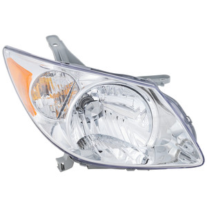 Headlight Assembly for Pontiac Vibe 2005-2008 Right Passenger Side, Halogen Light, Replacement
