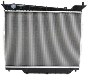 Aluminum Core Radiator for 2003-2004 Ford Expedition/Lincoln Navigator, 8 Cylinder, 4.6L/5.4L Engines, 1-Row Core, Downflow Type, Up to 11-2003, Replacement