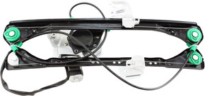 Power Window Regulator with Motor for Pontiac Grand AM 1999-2005, Front Left Driver, Coupe, Replacement