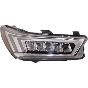 Headlight Assembly for Acura MDX/MDX Sport Hybrid 2017-2020, Right Passenger Side, LED, Replacement
