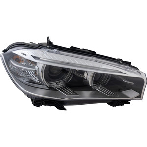 Headlight for BMW X5 2014-2018/X6 2015-2019, Right Passenger, Lens and Housing, Xenon, without HID Kit, with Adaptive Frontlighting System, Replacement
