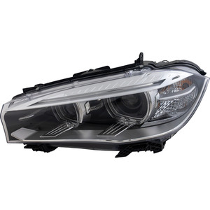 Headlight for 2014-2018 BMW X5 / 2015-2019 X6, Left Driver, Lens and Housing, Xenon, without High-Intensity Discharge Kit, with Adaptive Frontlighting System, Replacement