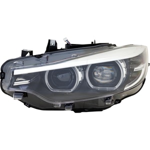LED Headlight Assembly for BMW 4 Series 2018-2020, Left Driver, Without Adaptive Headlight, Without Logo, Replacement Models: 430i, 440i, M4.