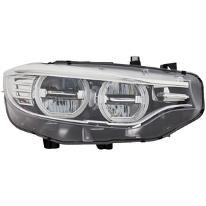 LED Headlight Assembly for BMW 4-Series (2014-2017), M3 Sedan (2015-2018), M4 (2016-2017), Right Passenger, without Logo, Convertible/Coupe/Hatchback, Replacement Models: 428i, 435i, M3, M4.