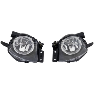 Fog Light Assembly for BMW 3-Series 2006-2008, Right Passenger and Left Driver, Halogen, Clear Lens, without M Package, Sedan/Wagon, Replacement