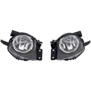 Fog Light Assembly for BMW 3-Series 2006-2008, Right Passenger and Left Driver, Halogen, Clear Lens, without M Package, Sedan/Wagon, Replacement