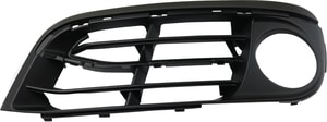 Front Fog Light Molding for BMW 5-Series 2014-2016, Left Driver, Textured Black, Without M Package, Luxury/Modern Line, Sedan, Replacement