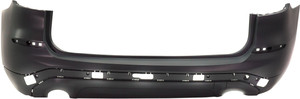 Rear Bumper Cover for BMW X3 2018-2021, Primed (Ready to Paint), without M Sport Package, without Park Assist Sensor Holes, with Trailer Hitch, 30I Models, Replacement