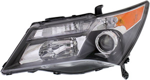 Headlight for Acura MDX 2007-2009, Left Driver Side, Lens and Housing, Xenon, without HID Kit, with Sport Package, Replacement