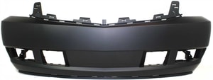 Front Bumper Cover for Cadillac Escalade 2007-2014, Primed (Ready to Paint), Excludes Platinum Model, Replacement (CAPA Certified)