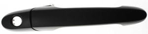 Front Exterior Door Handle for Chevrolet Impala (2006-2013), Buick LaCrosse (2005-2009), Right Passenger Side, Smooth Black with Keyhole, Replacement