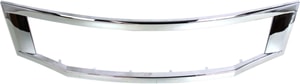 Grille Molding for Honda Accord 2008-2010, Chrome, Sedan, USA/Japan Built, Replacement