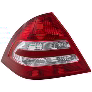 Tail Light for Mercedes-Benz C-Class 2005-2007, Left Driver, Lens and Housing, Sedan, Replacement