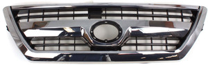 Plastic Grille for Toyota 4Runner 2006-2009, Chrome Shell/Primed (Ready to Paint) Insert, Sport Model, Replacement