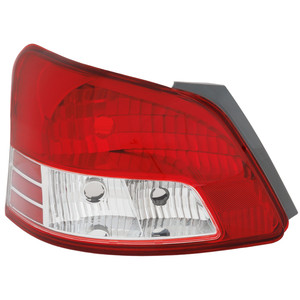 Tail Light for Toyota Yaris 2007-2012 Right Passenger, Lens and Housing, Base Model, without Sport Package, Sedan, Replacement