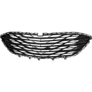Front Bumper Grille for Chevrolet Malibu 2019-2023, Lower, Black, LS (Premier without Parallel Park Assist Sensor Holes)/RS Models, Replacement
