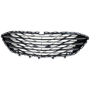 Front Bumper Grille for Chevrolet Malibu 2019-2023 Premier Model, Textured Black with Parallel Park Assist Sensor Holes, Replacement