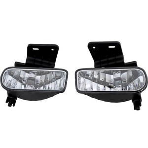 Fog Light Assembly for Chevrolet Silverado (1999-2002)/Tahoe (2000-2006), Right Passenger and Left Driver, Halogen, Clear Lens, Replacement