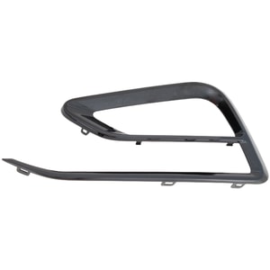 Front Fog Light Molding for Chevrolet Cruze 2017-2018, Black, Left Driver, with RS and Redline Packages, LT Model, Hatchback/Sedan, USA Built Vehicle, Replacement