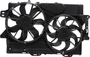 Radiator Fan Assembly for Chevrolet Equinox/GMC Terrain 2013-2017, Dual Fan, 3.6L Engine, Replacement