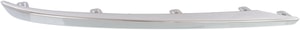 Front Bumper Molding for Acura TLX 2015-2017, Left Driver Side, Outer Position, Chrome Finish, Replacement