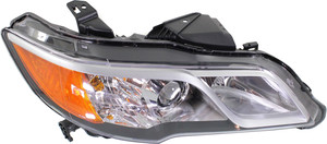 Headlight Lens and Housing for Acura RDX 2013-2015, Right Passenger, Xenon, Without HID Kit, Replacement