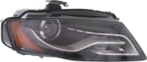 Headlight for Audi A4 (2009-2010) and S4 (2010-2010) Right Passenger Side, Lens and Housing, Xenon, without HID Kit or Curve Lighting, Sedan/Wagon, for models up to June 21, 2010, Replacement