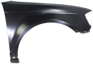 Front Fender for Audi A3 2009-2013, Right Passenger, Primed (Ready to Paint), Steel, without Side Marker Light Holes, Replacement