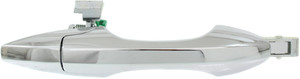 Front Exterior Door Handle Right Passenger for Acura MDX 2007-2013, All Chrome, Without Keyhole, Plastic (=Rear Right), Replacement
