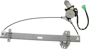 Power Front Window Regulator with Motor for Acura MDX 2003-2006, Left Driver, 6-Pins, Replacement