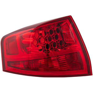 Outer Tail Light Lens and Housing for 2007-2009 Acura MDX, Left Driver, Replacement