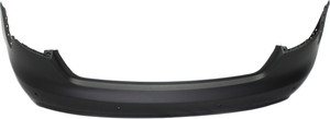 Rear Bumper Cover for Audi A4 2013-2016 Sedan, Primed (Ready to Paint), Without S-Line Package, with Parking Aid Sensor Holes, Replacement