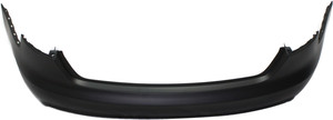 Rear Bumper Cover for Audi A4 2013-2016, Sedan, Primed (Ready to Paint), without S-Line Package or Parking Aid Sensor Holes, Replacement