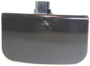 Front Bumper Tow Hook Cover for BMW 7-Series 2005-2008, Black, Replacement