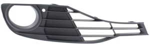 Front Fog Light Molding for BMW 3-Series 2012-2015, Right Passenger Side, Textured Black, Standard Without M Sport Package, Compatible with Sedan/Wagon, Replacement Models: 320i, 328i, 335i