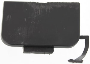 Front Bumper Tow Hook Cover for BMW 3-Series 2002-2005, Sedan/Wagon, Primed (Ready to Paint), without Sport Package, Replacement Models: 325i, 325xi, 330i, 330xi.