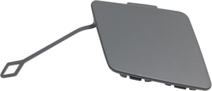 Front Bumper Tow Hook Cover for BMW 5-Series, 2014-2016 - Primed (Ready to Paint), Sedan Without M Package, Replacement