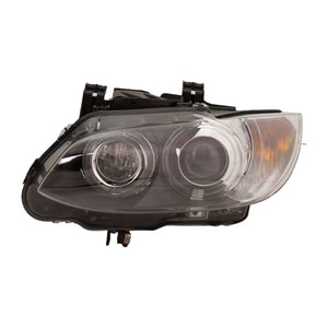 Headlight for BMW 3-Series 2007-2013, Left Driver, Lens and Housing, Xenon, Without HID Kit, Suitable for Coupe/Convertible/Sedan, Replacement Models: 328i, 330i, 335i.