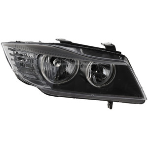 Headlight for BMW 3-Series 2009-2012, Right Passenger Side, Lens and Housing, Halogen, Sedan/Wagon, Replacement - fits 328i, 335i, 330i