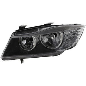 Headlight for BMW 3-Series 2009-2012, Left Driver Side, Lens and Housing, Halogen, Sedan/Wagon, Replacement - Fits 328i, 330i, 335i, M3.