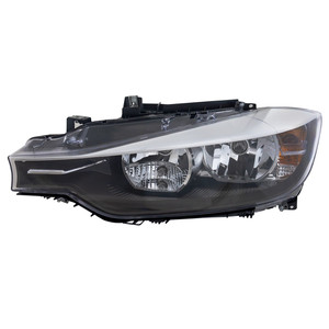 Headlight Assembly for BMW 3-Series 2012-2015, Halogen, Sedan/Wagon, Left Driver Side, Replacement Suitable for: 320i, 328i, 335i.