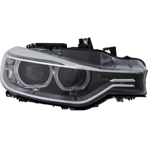 Headlight for BMW 3-Series (2012-2015) Right Passenger, Lens and Housing, Xenon, without HID Kit, without Adaptive Headlights, Sedan/Wagon, Replacement Models: 320i, 328i, 335i