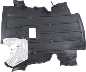 Engine Splash Shield for BMW 3-Series 2007-2013, Front Under Cover with Aluminum Pad, 3.0L Engine, with M Package, All-wheel Drive/Rear-wheel Drive, Coupe, Replacement - Fits 328i, 335i, 335is
