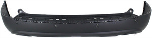 Rear Bumper Cover for Buick Enclave 2008-2012, Primed (Ready to Paint), with Parking Aid Sensor Holes, Replacement (CAPA Certified)