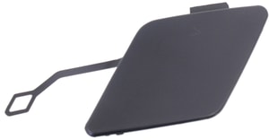 Rear Bumper Tow Hook Cover for BMW 3-Series 2012-2015, Primed (Ready to Paint), Sedan, without M Sport Package, Replacement Models: 320i, 328i, 335i, 340i.