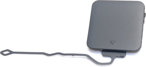 Rear Bumper Tow Hook Cover for BMW 7-Series 2009-2012, Primed (Ready to Paint), without M Package, Replacement