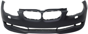 Primed (Ready to Paint) Front Bumper Cover for BMW 3-Series 2011-2013, 3.0L Engine, without M Package and Park Distance Control Sensor Holes, Convertible/Coupe, Replacement