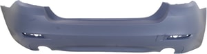 Rear Bumper Cover for BMW 535D/535I 2014-2016, Primed (Ready to Paint), Standard without M Sport Package, without Park Distance Control Sensor Holes, Replacement