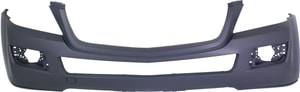Front Bumper Cover for Mercedes-Benz GL-Class (2007-2012), Primed (Ready to Paint), Without Parktronic and Headlight Washer Holes, Replacement