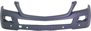 Front Bumper Cover for Mercedes-Benz GL-Class 2007-2012, Primed (Ready to Paint), with Parktronic Holes, without Headlight Washer Holes, Replacement